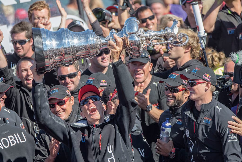 Philippe Presti on coaching at the America's Cup