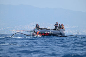 cruising catamaran with daggerboards