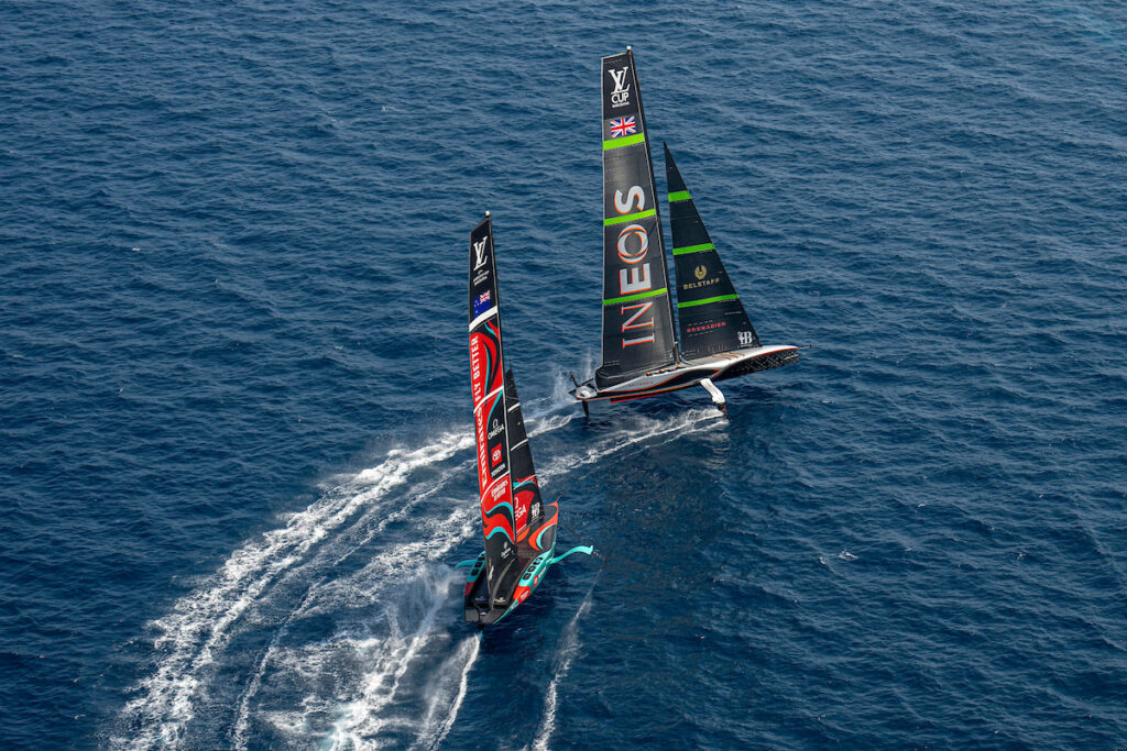 Emirates Team New Zealand engages INEOS Britannia