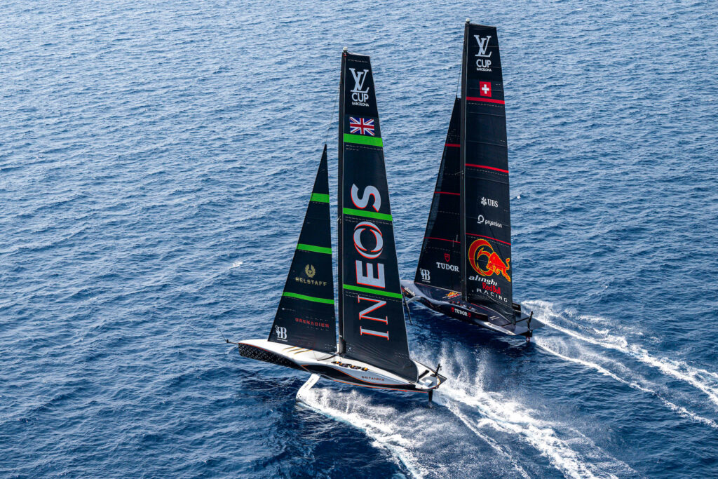 INEOS Britannia and Alinghi Red Bull Racing