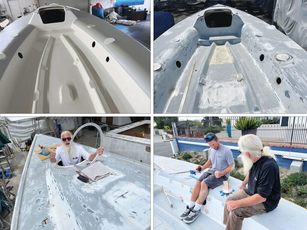 Father and son refurbish their Melges 30