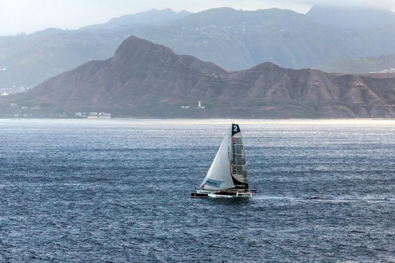 Lending Club 2 passing Diamond Head in Hawaii, setting a new outright Transpacific record.