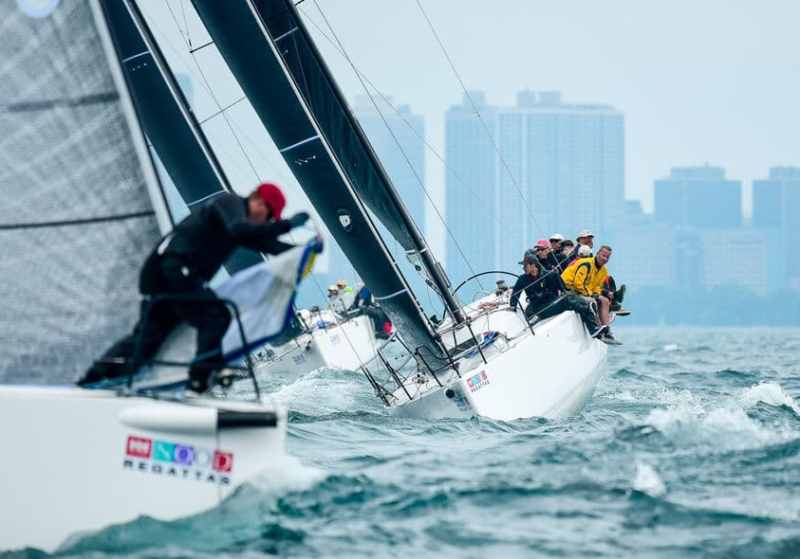 Chicago-Illinois, Belmont Yacht club. J111 day 1 of their North American's held on Lake Michigan in conjunction with the Helly Hansen NOOD regatta.©Paul Todd/OUTSIDEIMAGES.COMOUTSIDE IMAGES PHOTO AGENCY