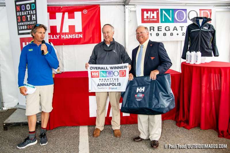 Annapolis, Maryland (USA)  images of the 2018 Helly Hansen NOOD regatta. Sunday the last day of the regatta with a light North Easterly breeze. The overall winner John Brim sailing his J70 USA 340 Rimette.©Paul Todd/OUTSIDEIMAGES.COMOUTSIDE IMAGES PHOTO AGENCY