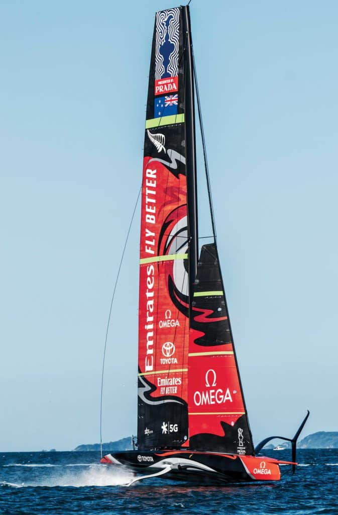 Emirates Team New Zealand testing