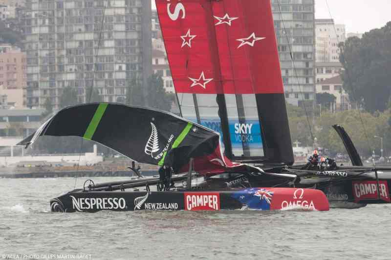 21/07/2013 - San Francisco (USA,CA) - 34th America's Cup - Louis Vuitton Cup - Round Robin - Luna Rossa vs Emirates Team New Zealand