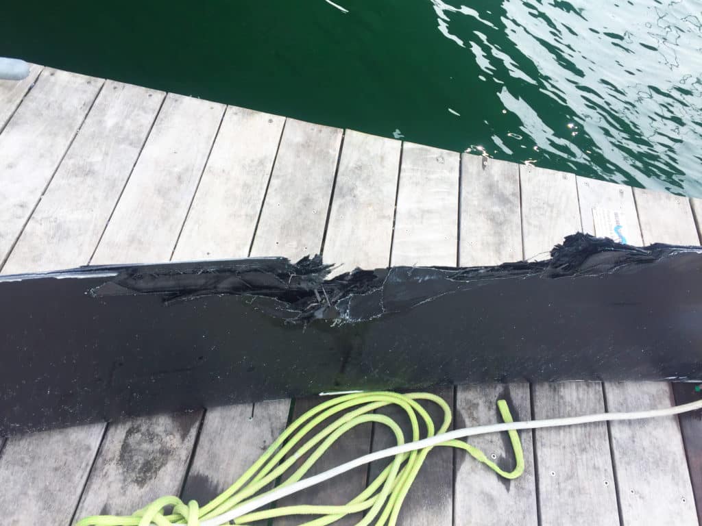 imoca foil damage