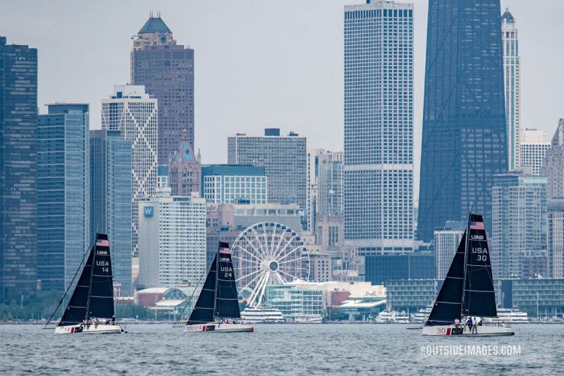 Helly Hansen Sailing World Regatta Series – Chicago - Illinois 2022. Hosted by the Chicago Yacht Club.
North Sails Saturday the second day of the regatta.
Friday evening party ashore for all the sailors.
©Paul Todd/OUTSIDEIMAGES.COM
OUTSIDE IMAGES PHOTO AGENCY