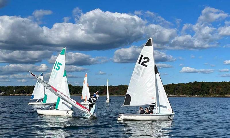 Yale sailors get into the action with early season practices that produced immediate results and top positions in the ICSA's first Fall ranking.