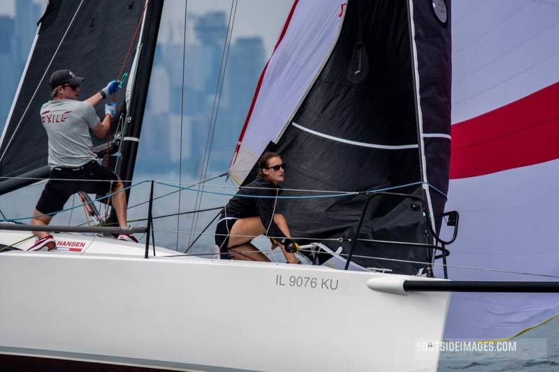Helly Hansen Sailing World Regatta Series – Chicago - Illinois 2022. Hosted by the Chicago Yacht Club.
North Sails Saturday the second day of the regatta.
Friday evening party ashore for all the sailors.
©Paul Todd/OUTSIDEIMAGES.COM
OUTSIDE IMAGES PHOTO AGENCY