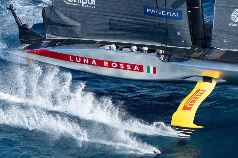 September 30, 2024. Louis Vuitton Cup, Final Race Day 4. LUNA ROSSA PRADA PIRELLI TEAM,