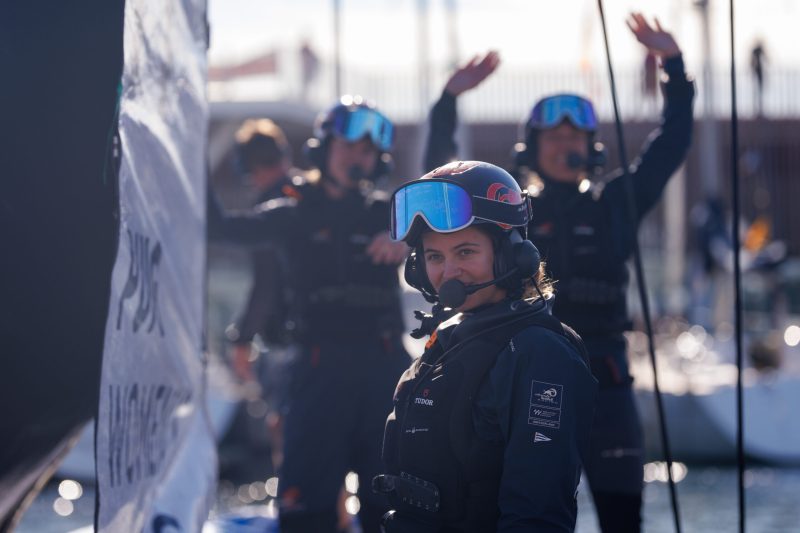 Anja Von Allmen, Alinghi Red Bull Racing Womens Team at dock out ahead of racing in the PUIG Womens Americas Cup.