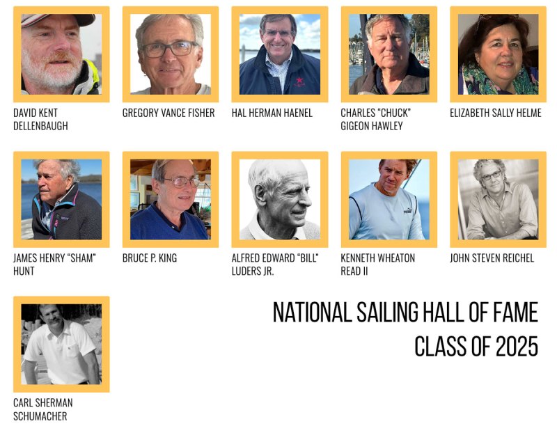 25NHSHOF National Sailing Hall of Fame 2025 inductees