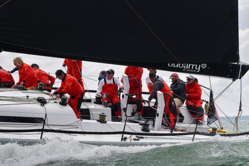 PRIVATEERInshore Racing at RORC Admiral’s Cup 22 July 2025 Ron O'Hanley, at the transom of Privateer, during the inshore racing of the 2025 RORC Admiral’s Cup.