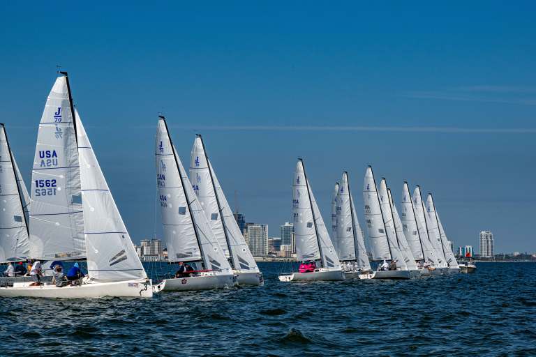 For the first time, Vakaros' RaceSense will be used for starts at the Helly Hansen Sailing World Regatta Series for J/70 and Melges 24 entries.