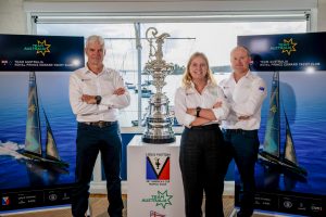 Team Australia CEO Grant Simmer, Tash Bryant and Glenn Ashby.